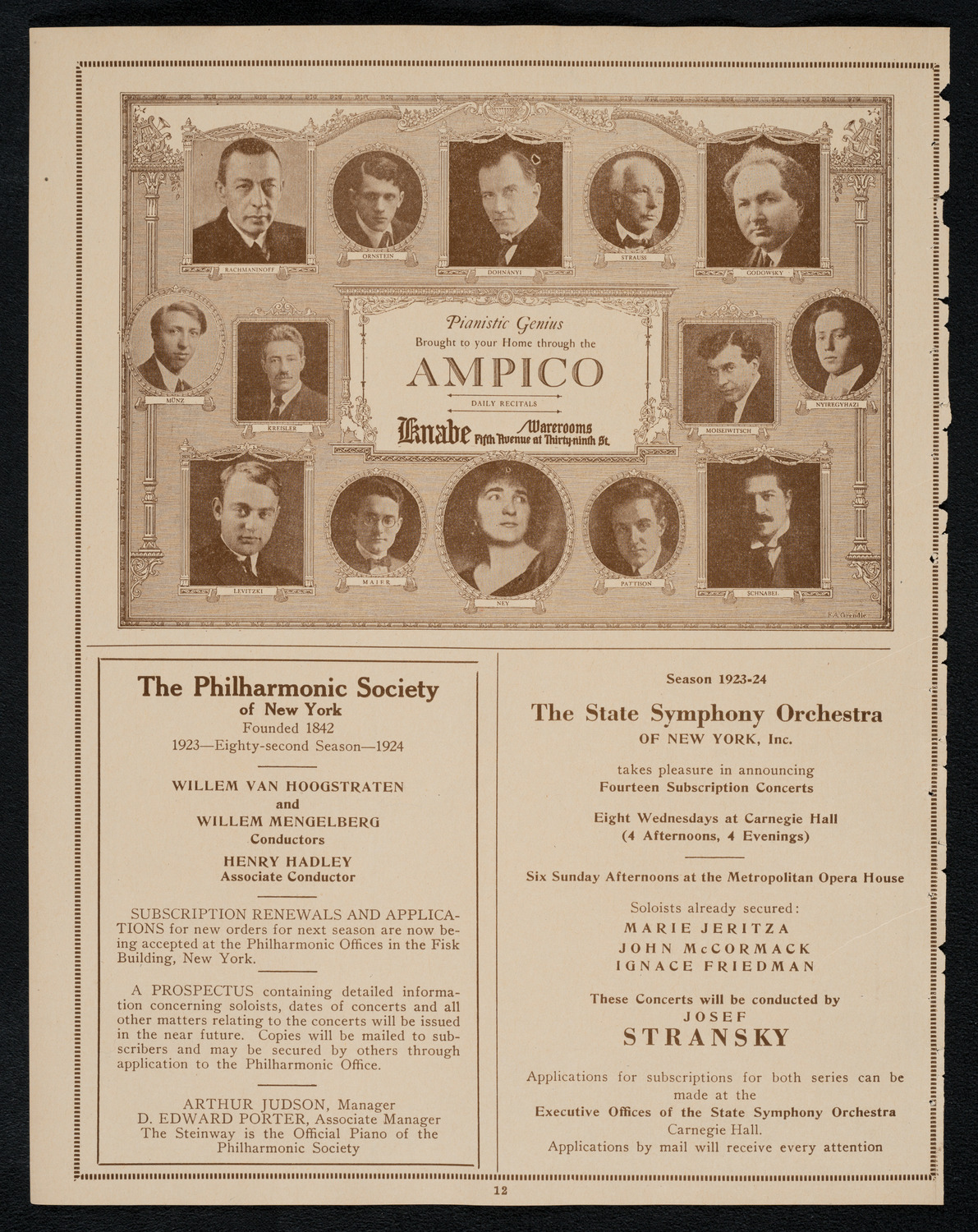 Louise Baylis Dancers, May 12, 1923, program page 12