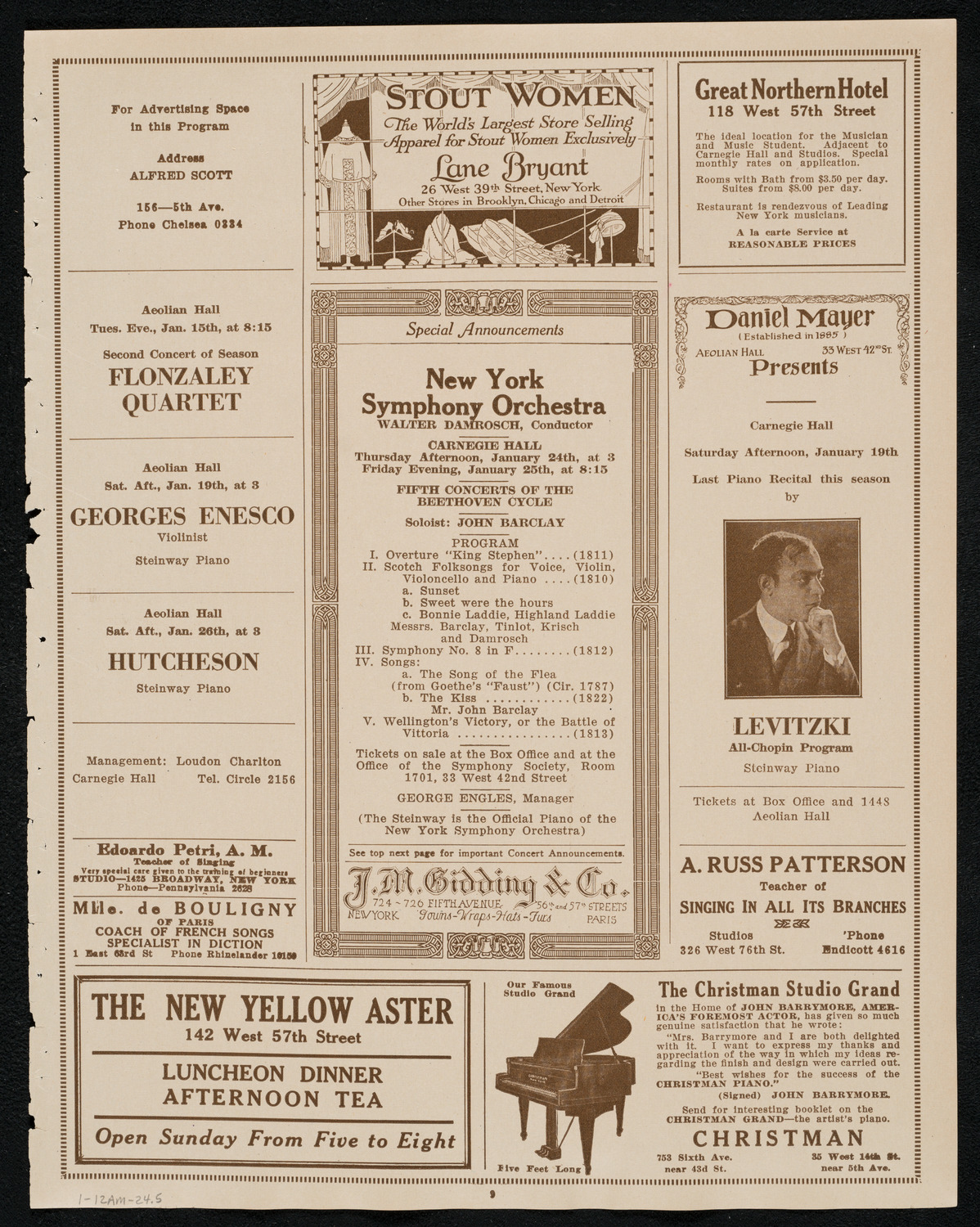 Symphony Concert for Young People, January 12, 1924, program page 9