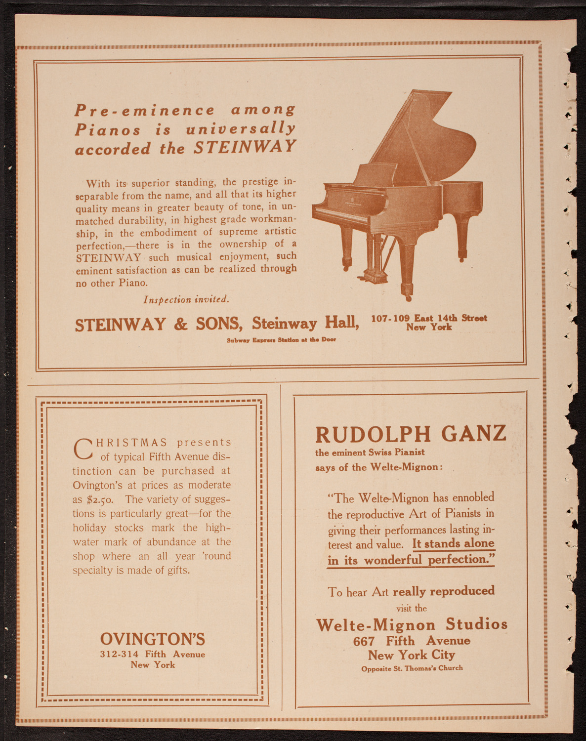 New York Philharmonic, December 6, 1917, program page 4