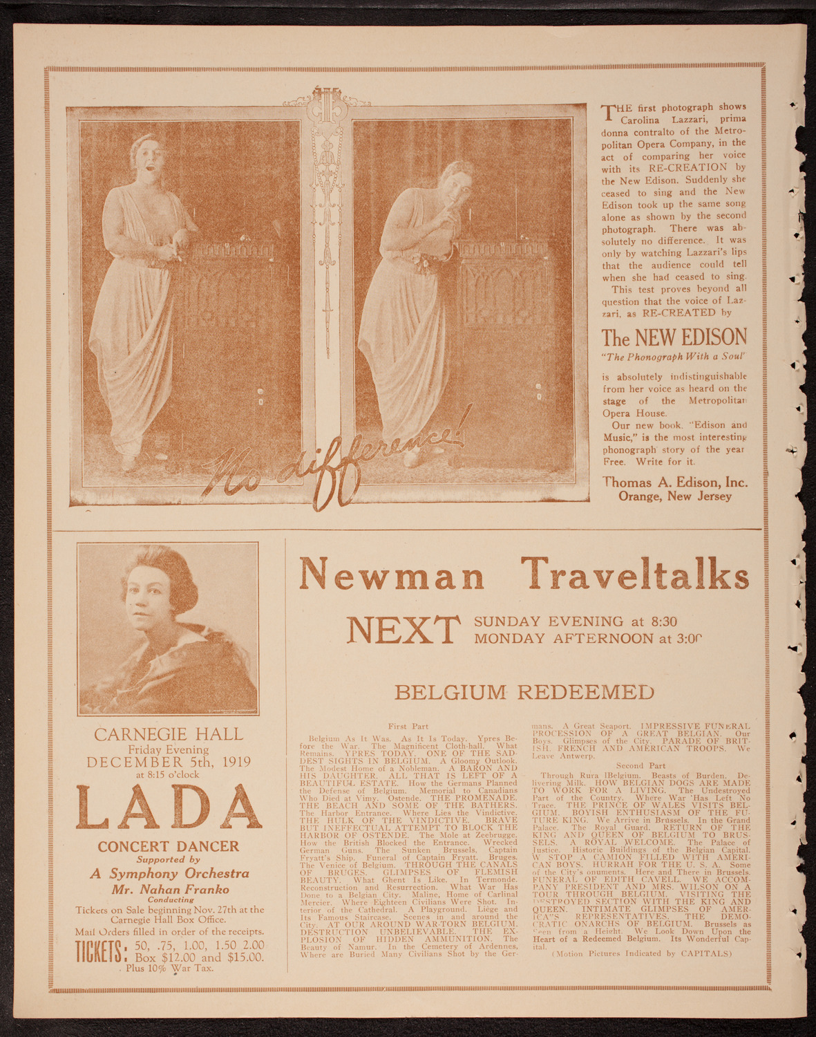 Newman Traveltalks: Occupied Germany, November 24, 1919, program page 2