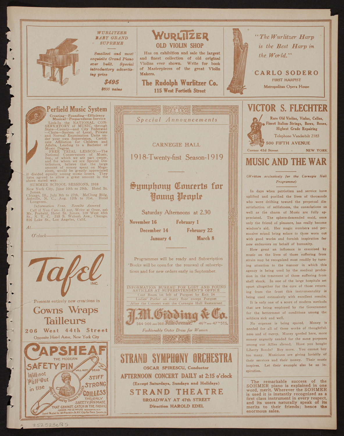Benefit: American Red Cross, May 23, 1918, program page 9