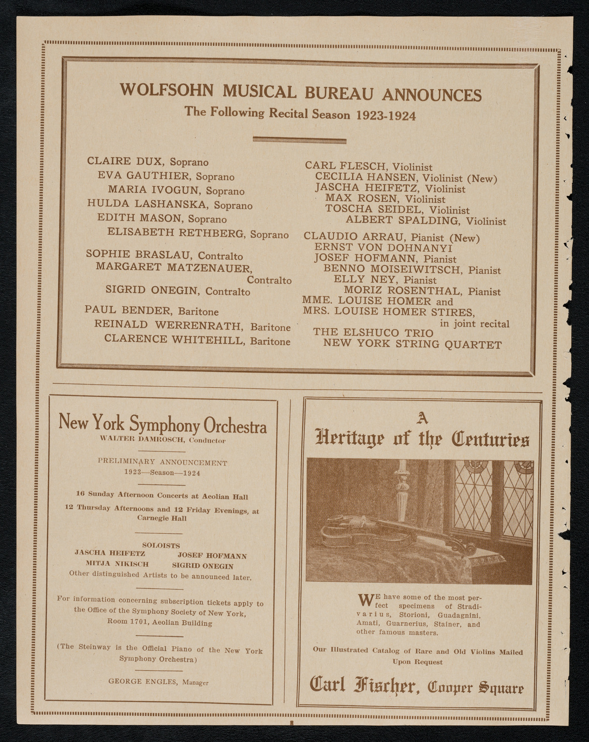 Meeting: Salvation Army, April 29, 1923, program page 8