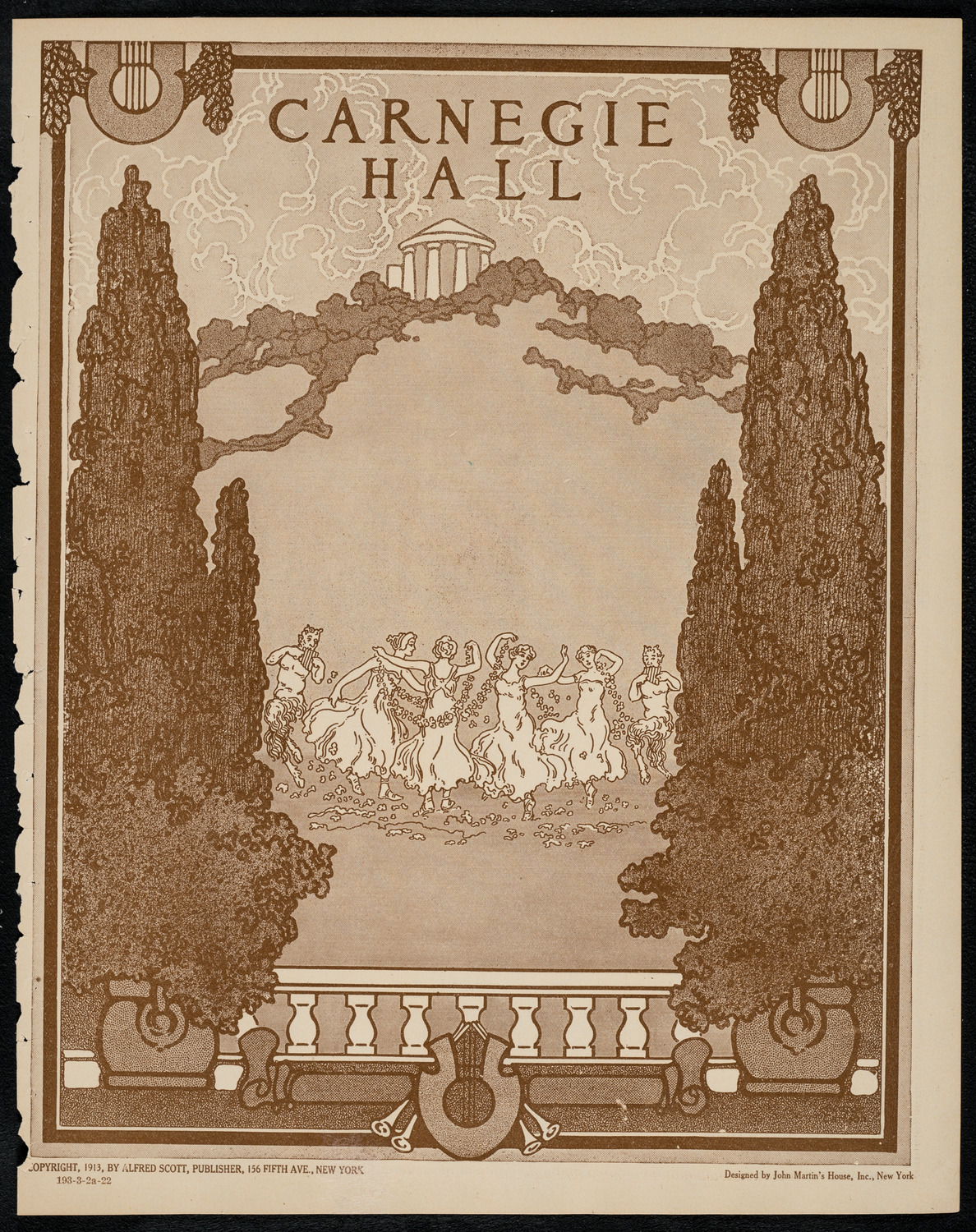 New York Symphony Orchestra, March 2, 1922, program page 1