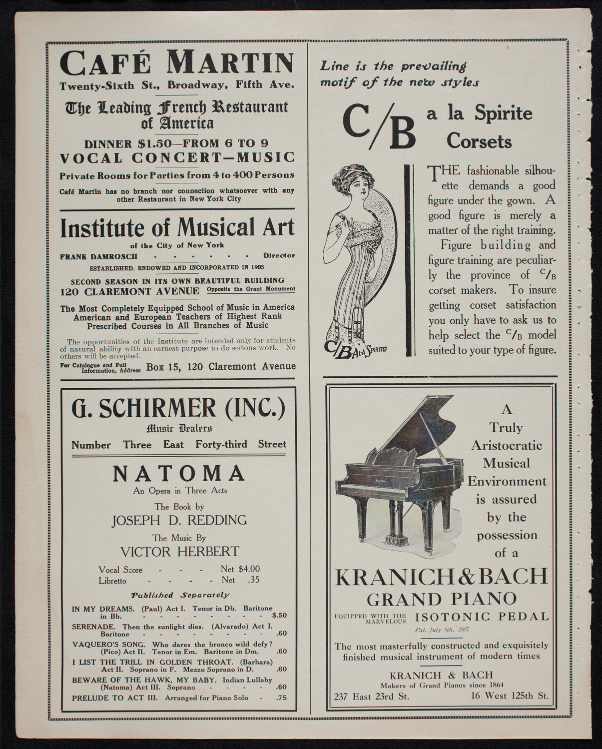 Otakar Gregor, Violin, October 8, 1911, program page 6