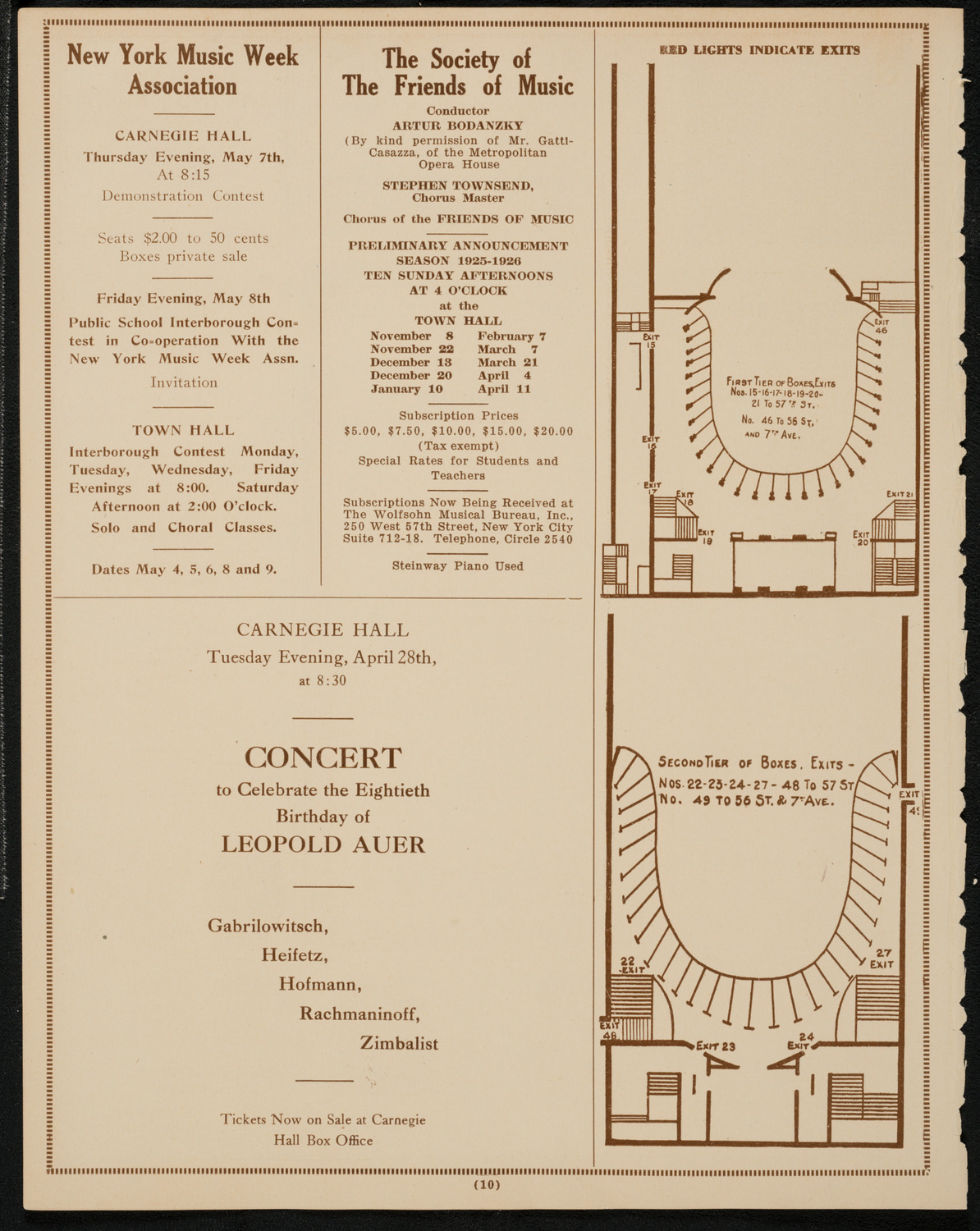 Film: La Casa de la Troya, April 26, 1925, program page 10