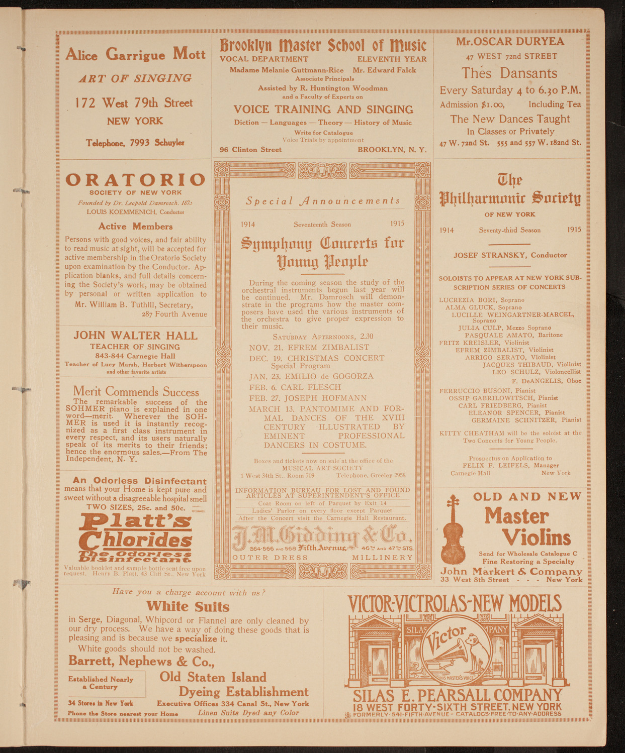 Frank R. Roberson, October 28, 1914, program page 9