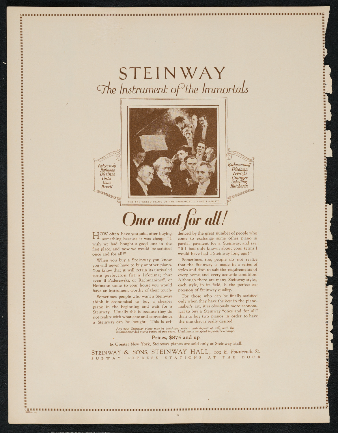 Albert Spalding, Violin, October 21, 1922, program page 4