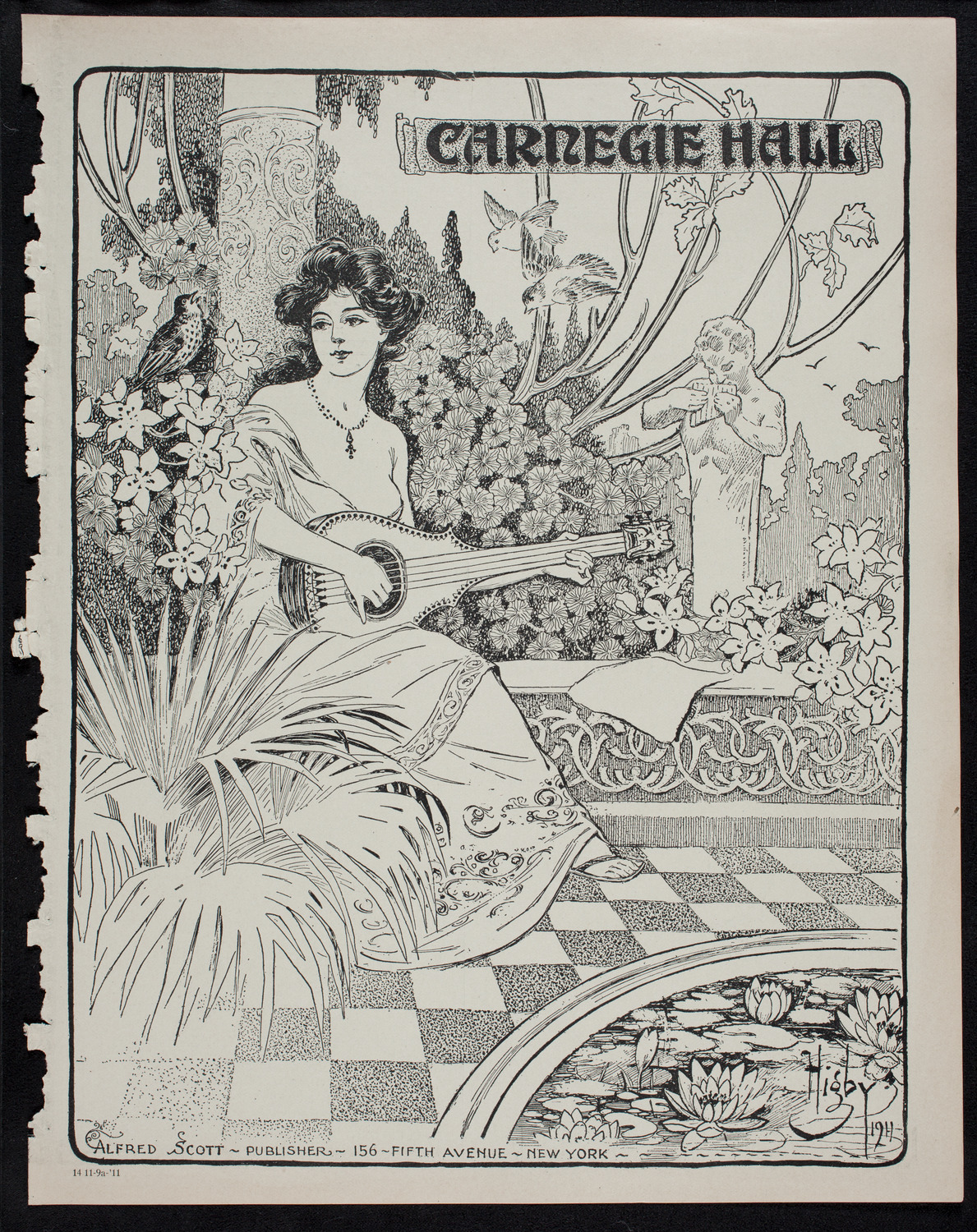 Alma Gluck, Soprano, November 9, 1911, program page 1