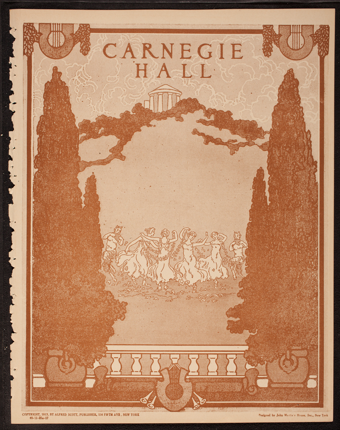 New York Philharmonic, November 25, 1917, program page 1