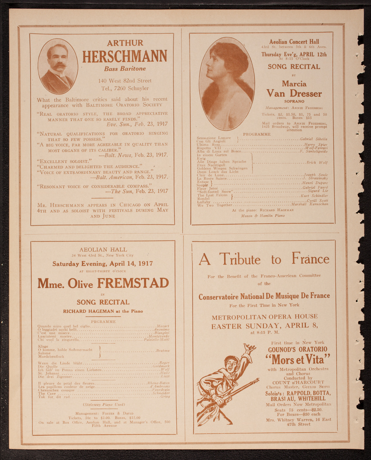 The Civic Forum, April 3, 1917, program page 10