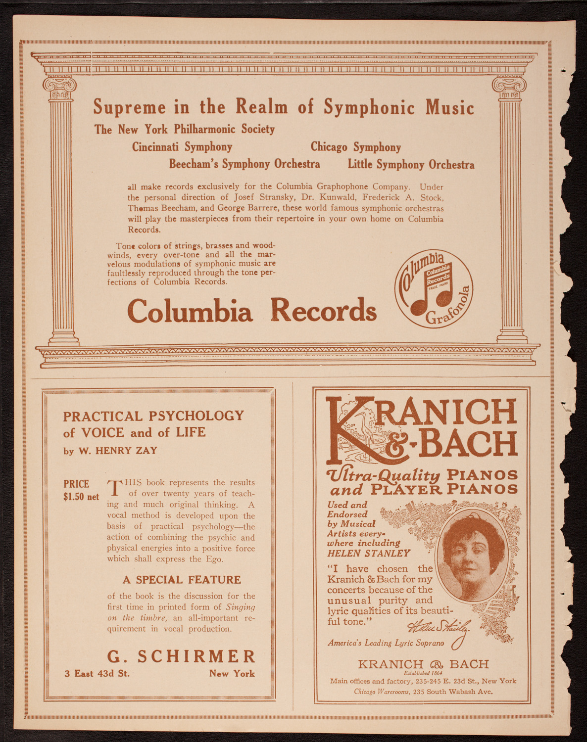 New York Symphony Orchestra, December 1, 1917, program page 6