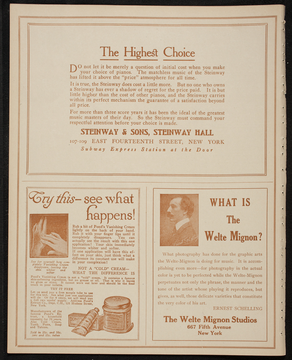 Boston Symphony Orchestra, January 4, 1917, program page 4