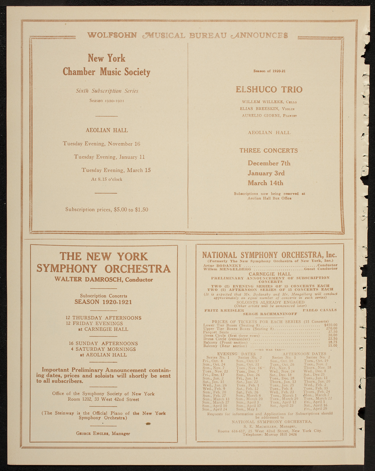 St. Olaf Choir, April 27, 1920, program page 8