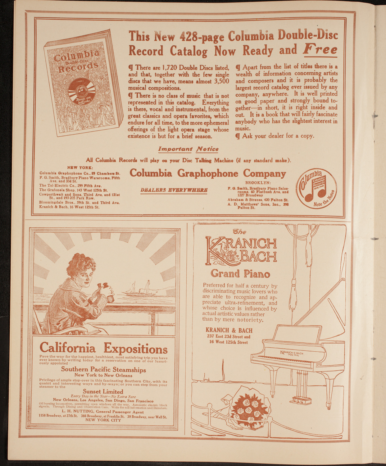 Elena Gerhardt, Soprano, January 16, 1915, program page 6