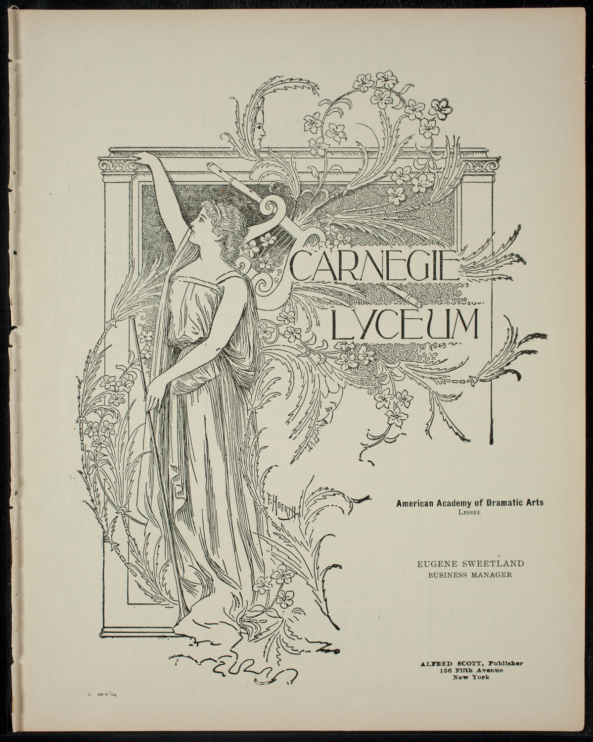 Compañia Dramatica Española, October 1, 1904, program page 1