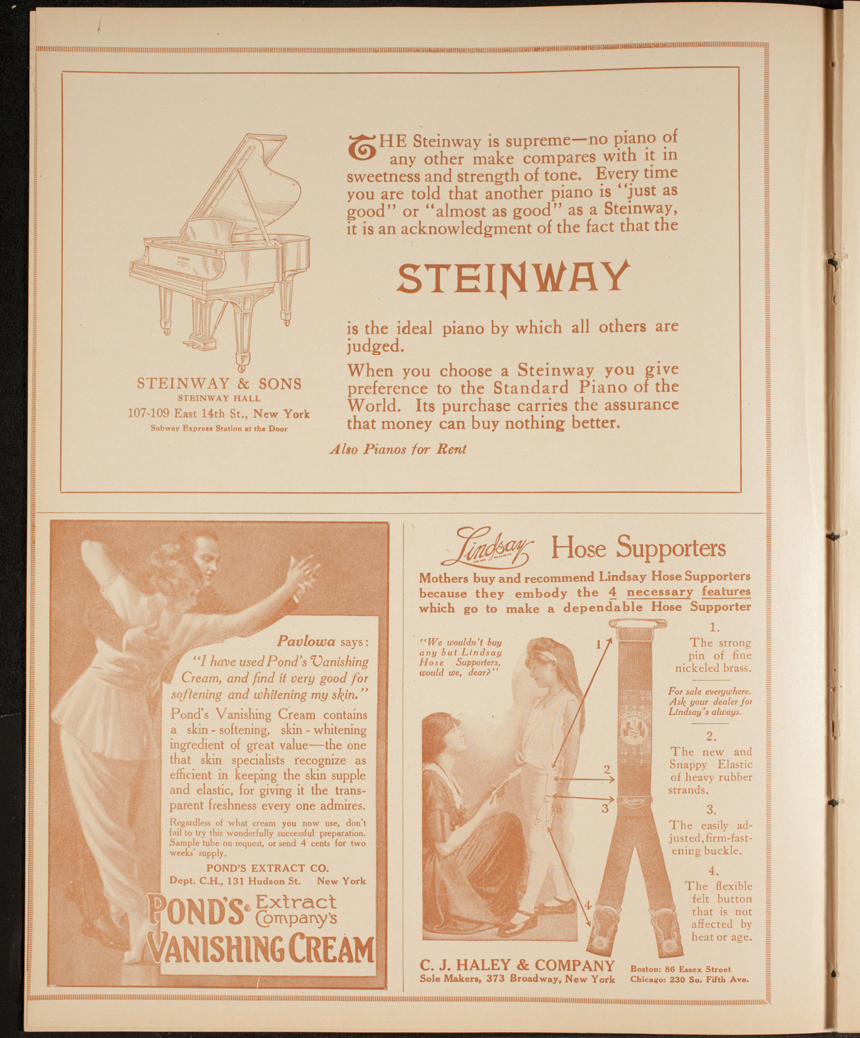 New York Philharmonic, December 6, 1914, program page 4