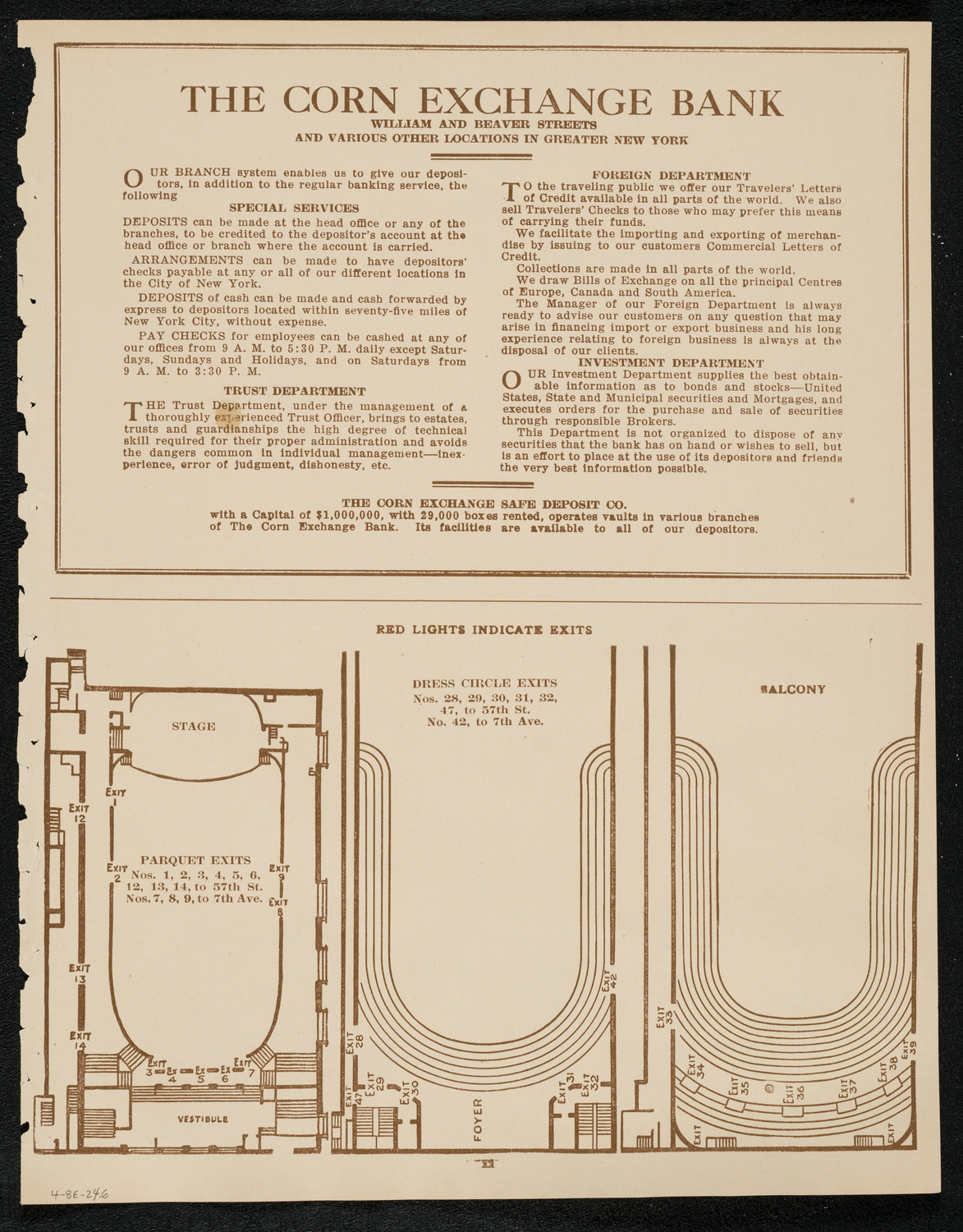 New York Banks' Glee Club, April 8, 1924, program page 11