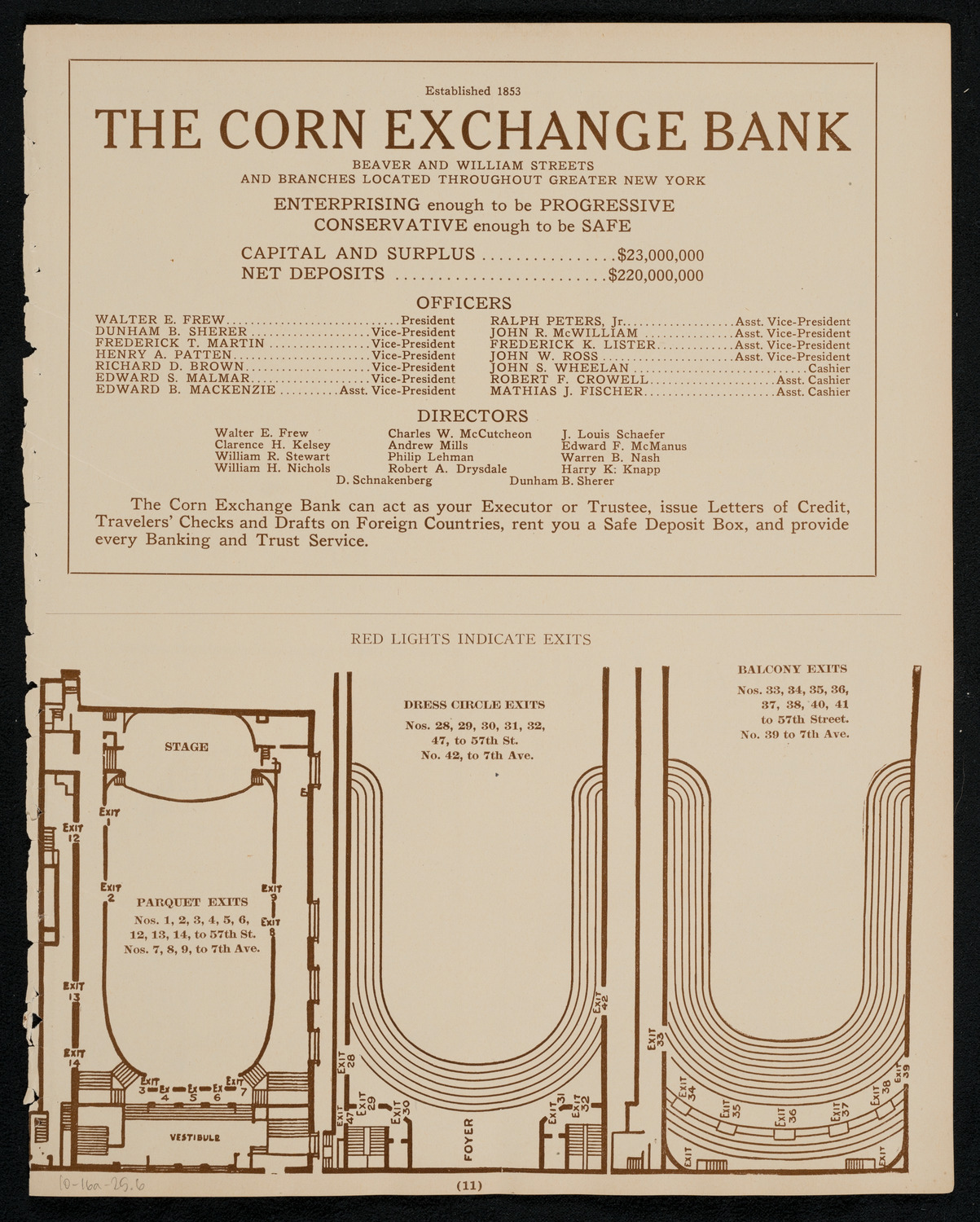 New York Philharmonic, October 16, 1925, program page 11