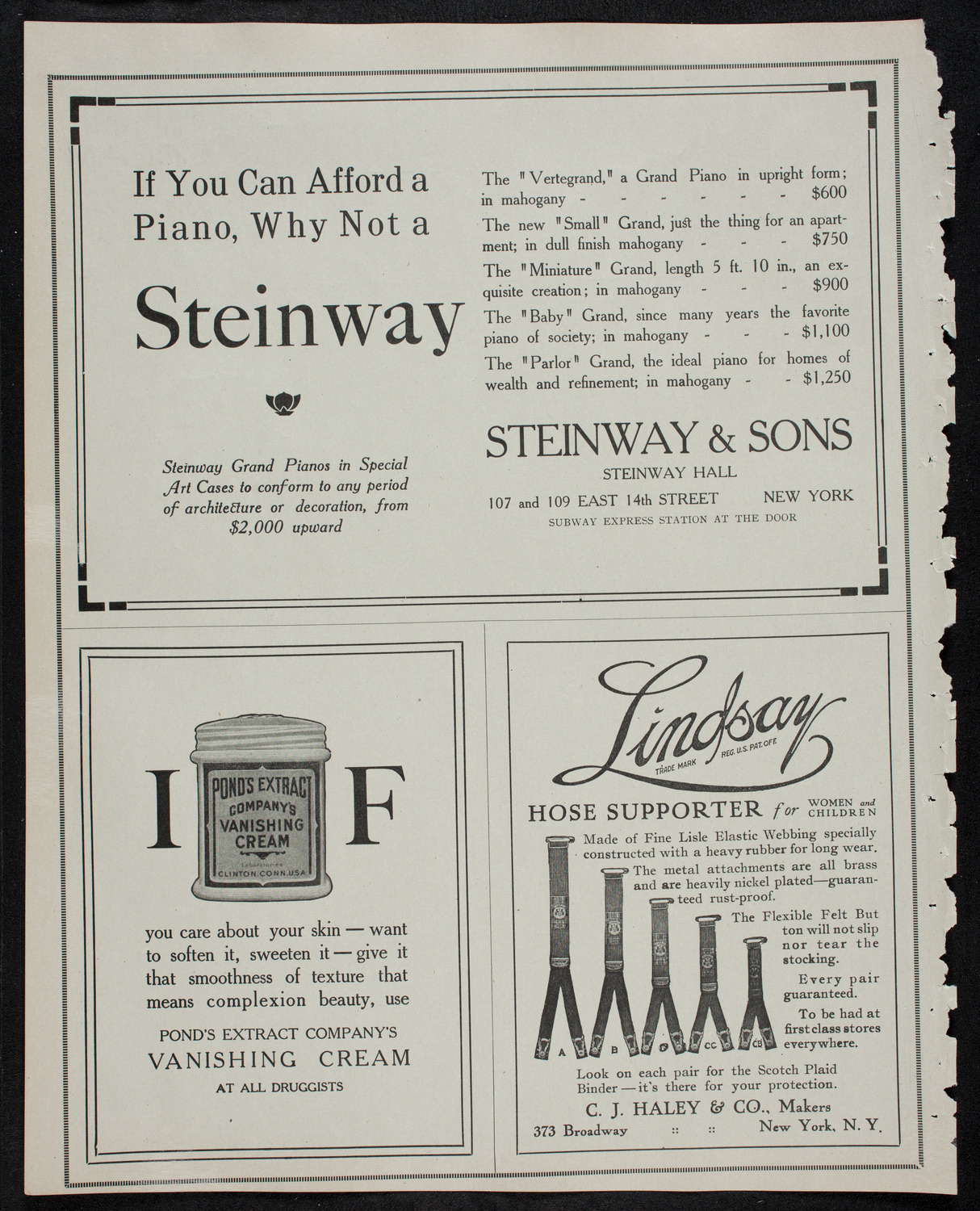 Leopold Godowsky, Piano, December 18, 1912, program page 4