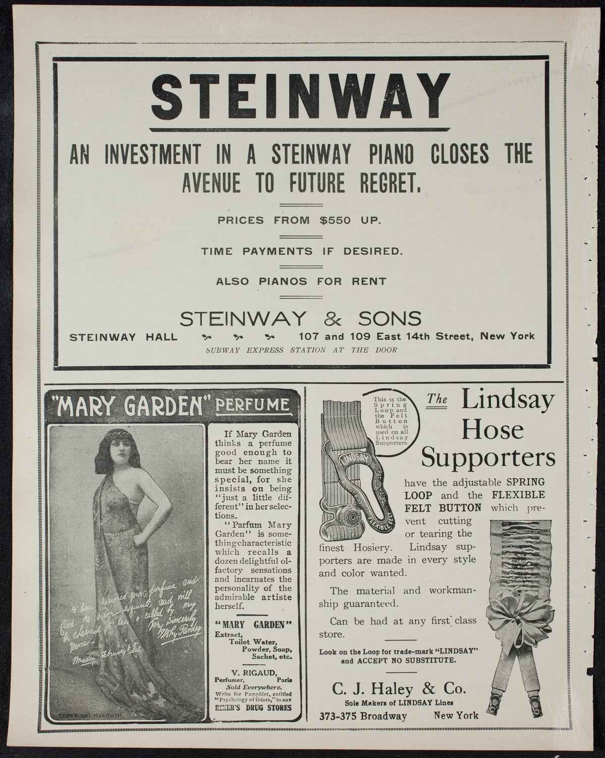 New York Philharmonic, January 31, 1911, program page 4