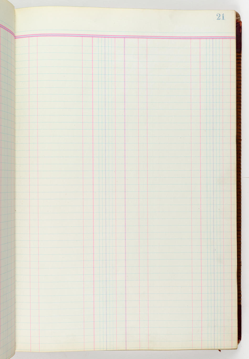 Music Hall Accounting Ledger Journal, volume 6, page 21