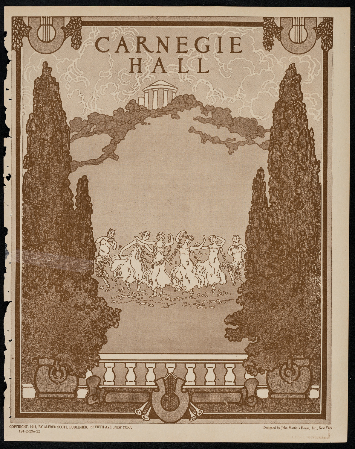New York Philharmonic, February 23, 1922, program page 1