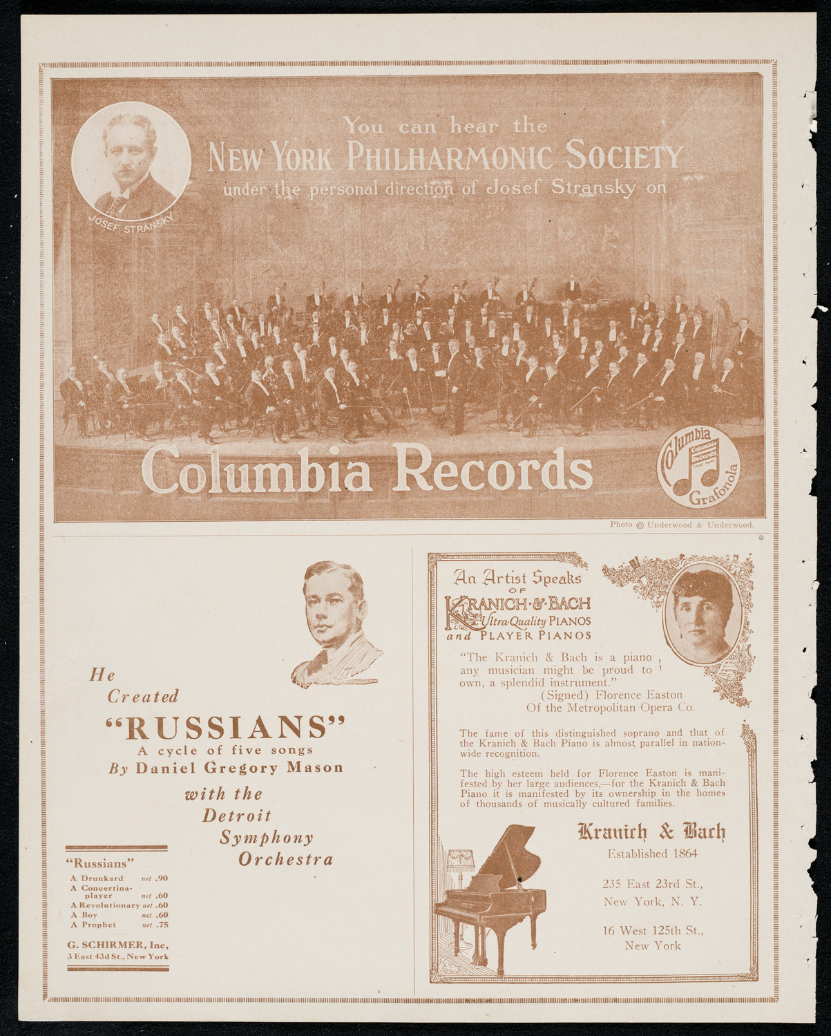 New York Philharmonic, December 10, 1920, program page 6