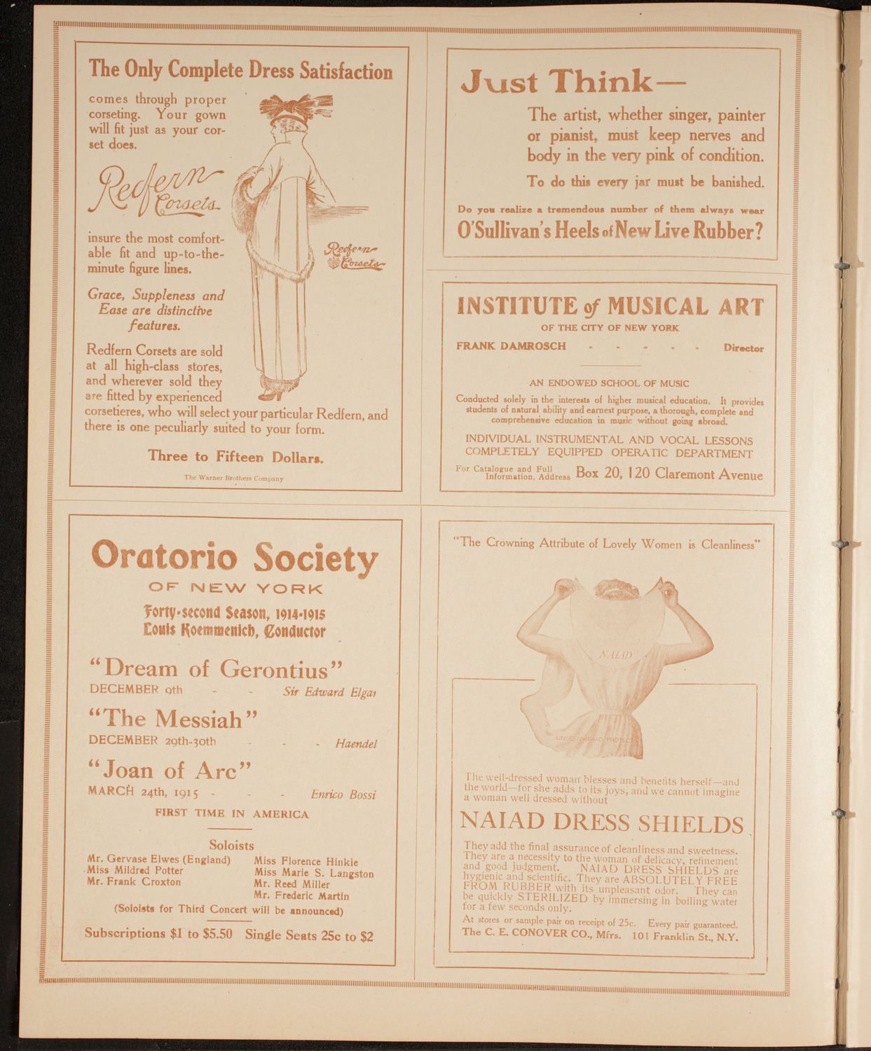 Elmendorf Lecture: Around Southern Europe, November 30, 1914, program page 2