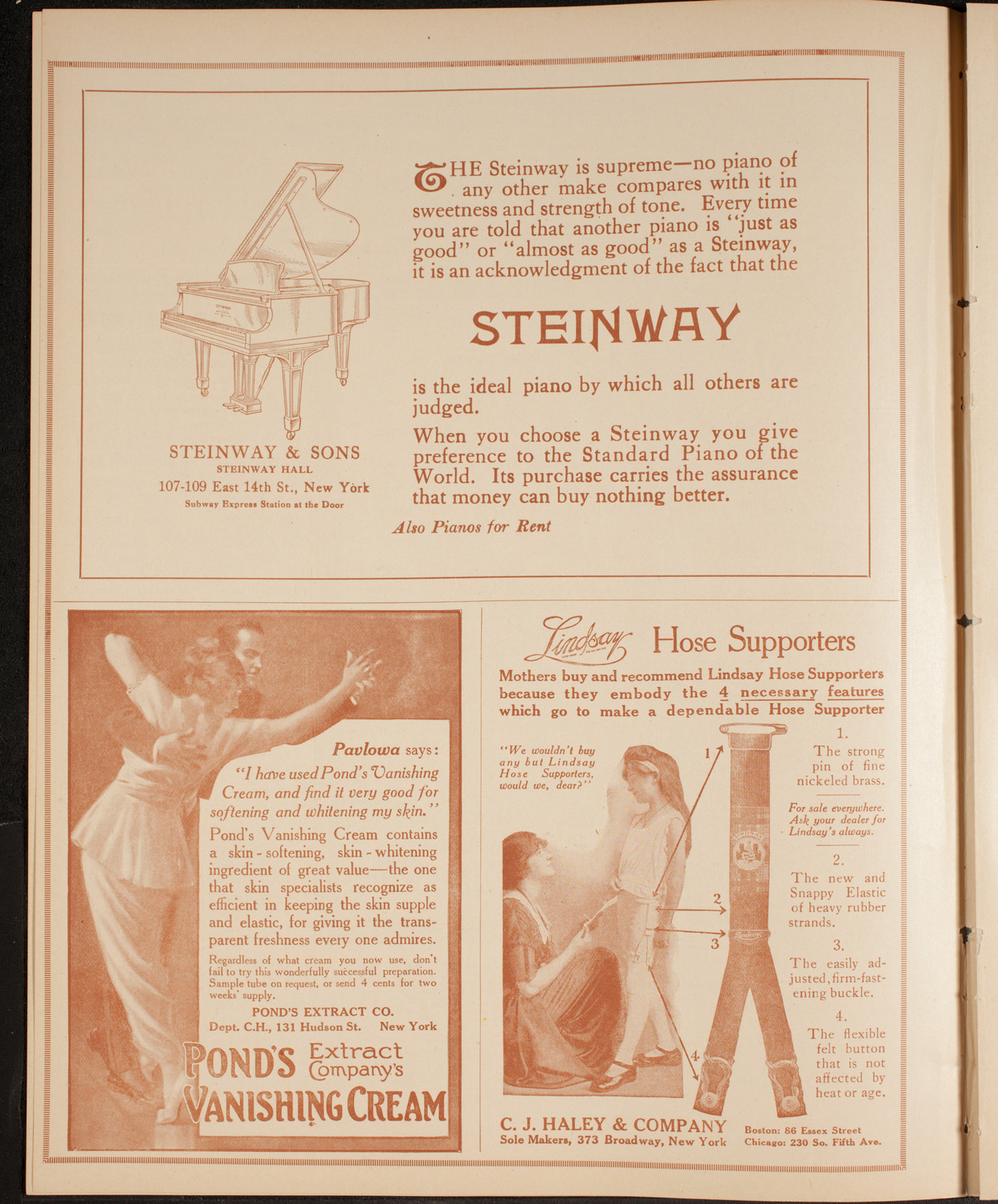 Leonard Borwick, Piano, December 8, 1914, program page 4