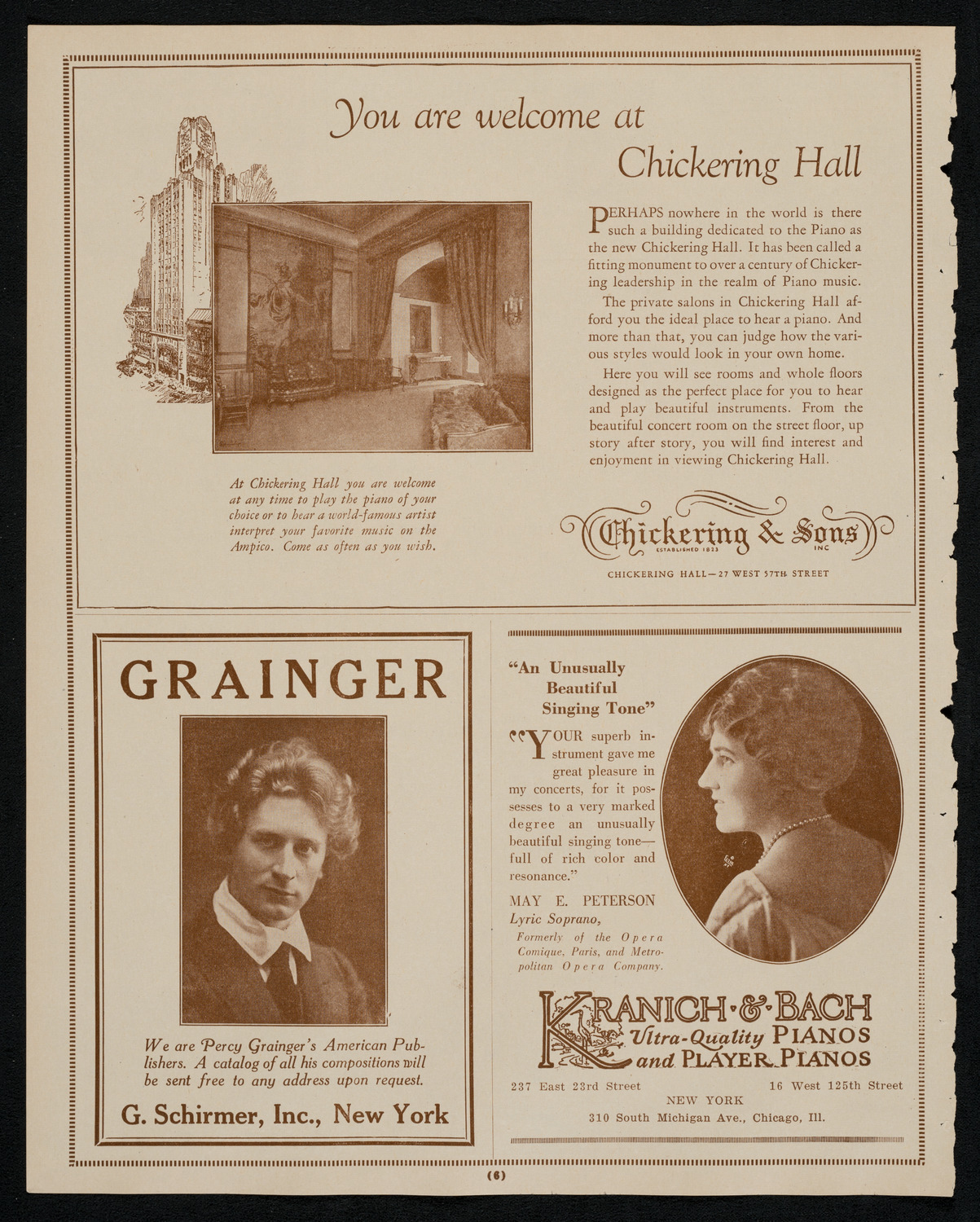 New York Philharmonic, November 13, 1925, program page 6