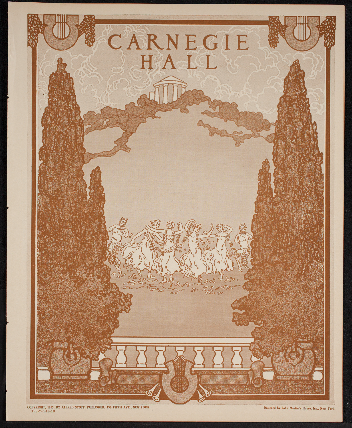 New York Philharmonic, February 24, 1916, program page 1