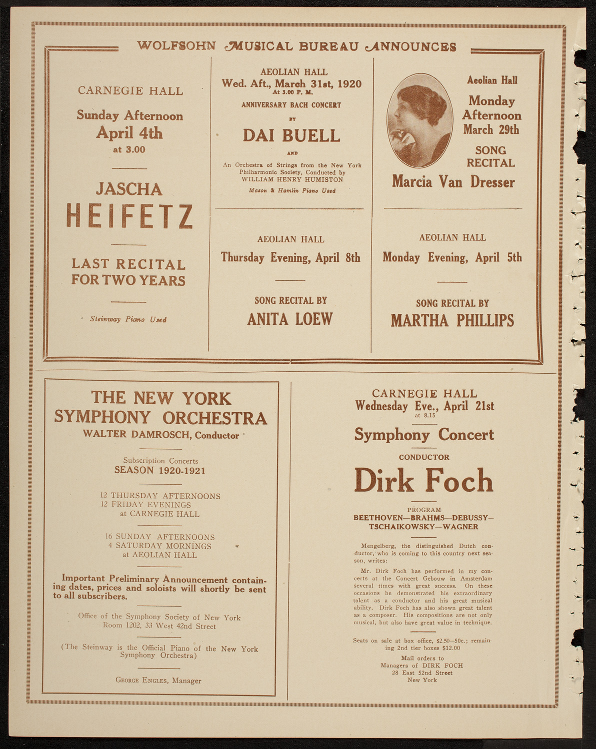 People's Liberty Chorus, March 26, 1920, program page 8