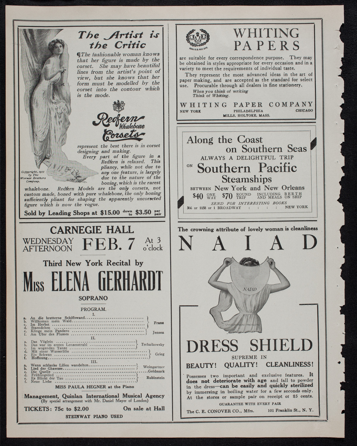 New York Symphony Orchestra: Concert in Memory of Samuel S. Sanford, February 6, 1912, program page 2