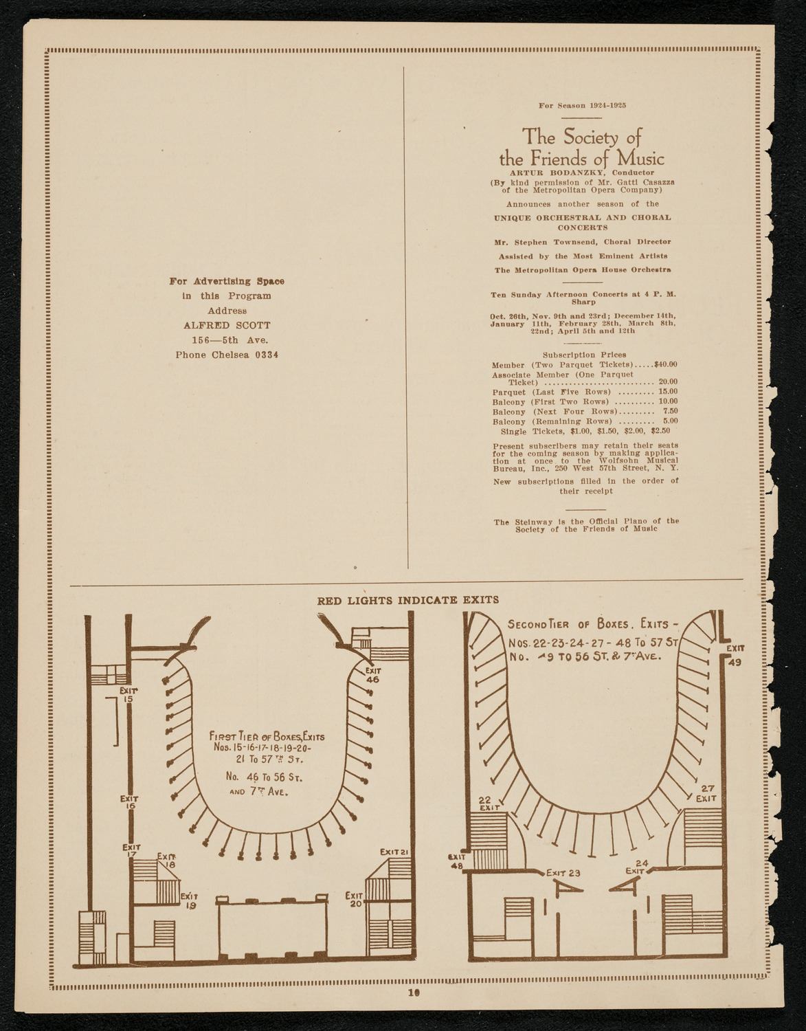 Grand Opera Evening in Honor of the Democratic Convention Women Guests, June 23, 1924, program page 10