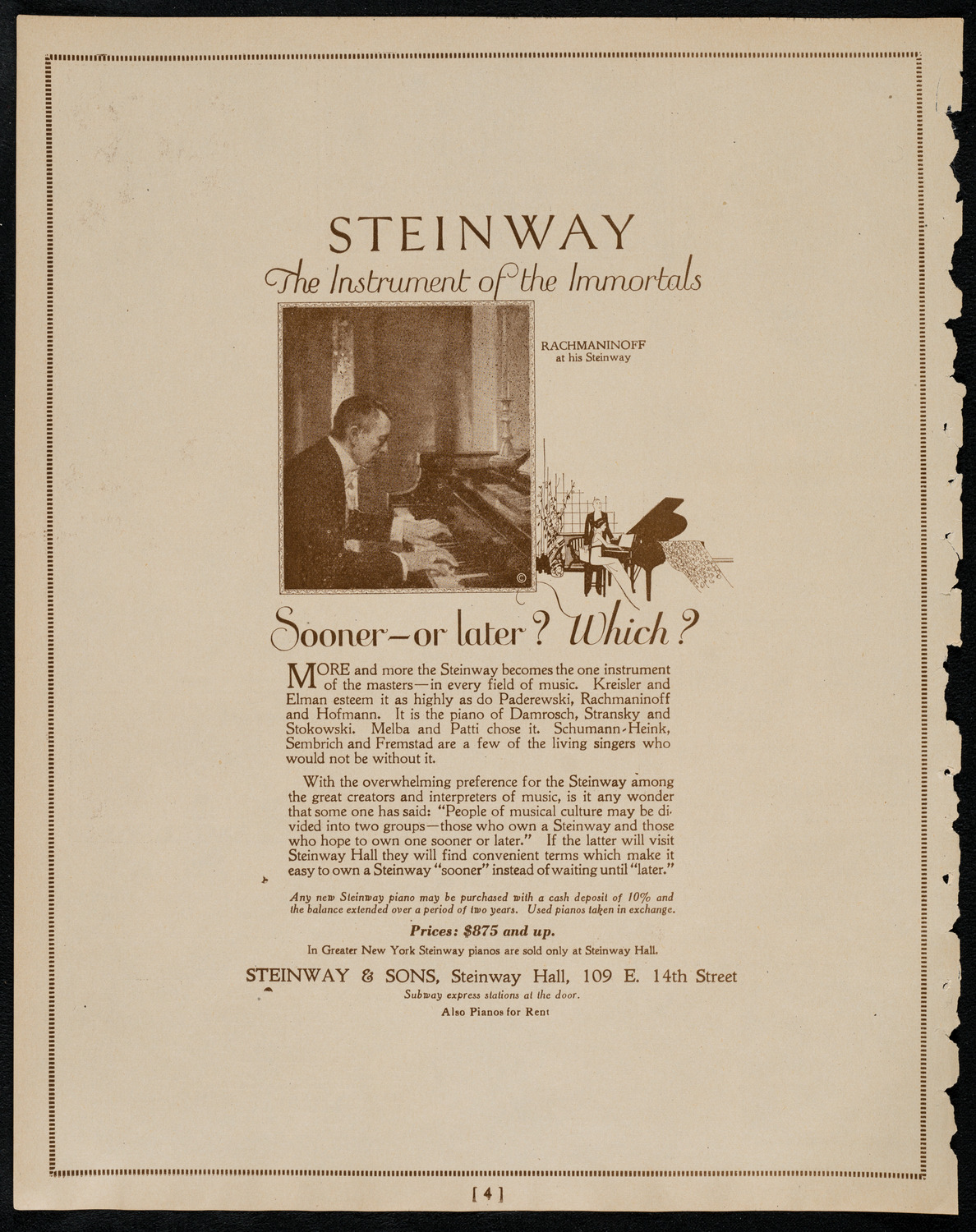 Angelo Guiffrida, Violin, May 28, 1922, program page 14