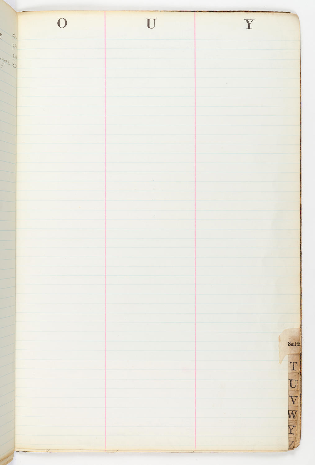 Music Hall Account Ledger Index, volume 2, page 51