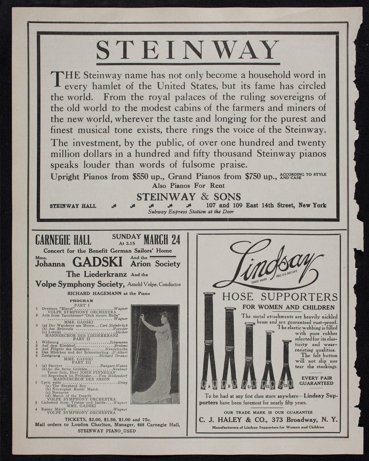 Symphony Concert for Young People, March 16, 1912, program page 4