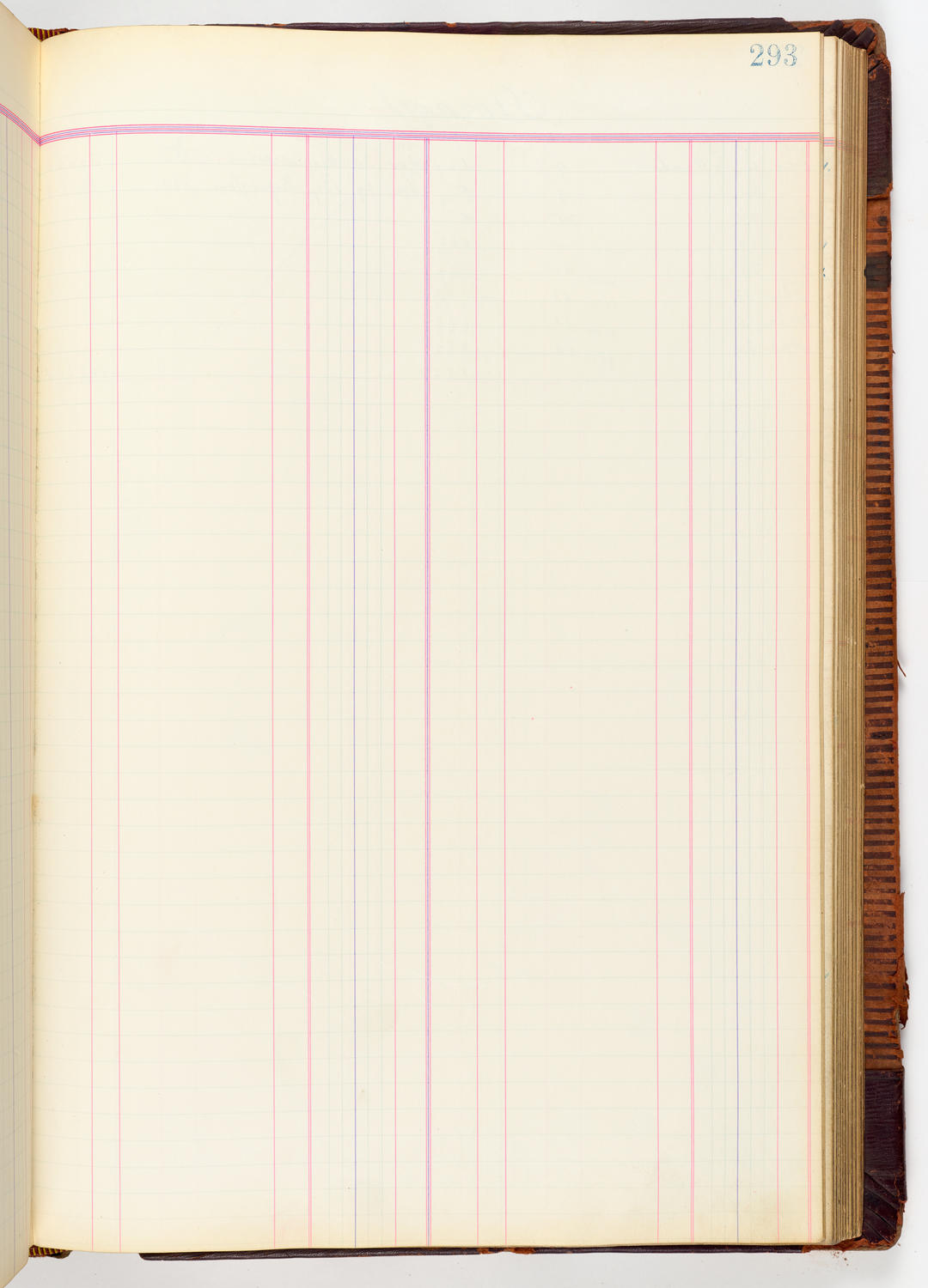 Music Hall Accounting Ledger, volume 3, page 293