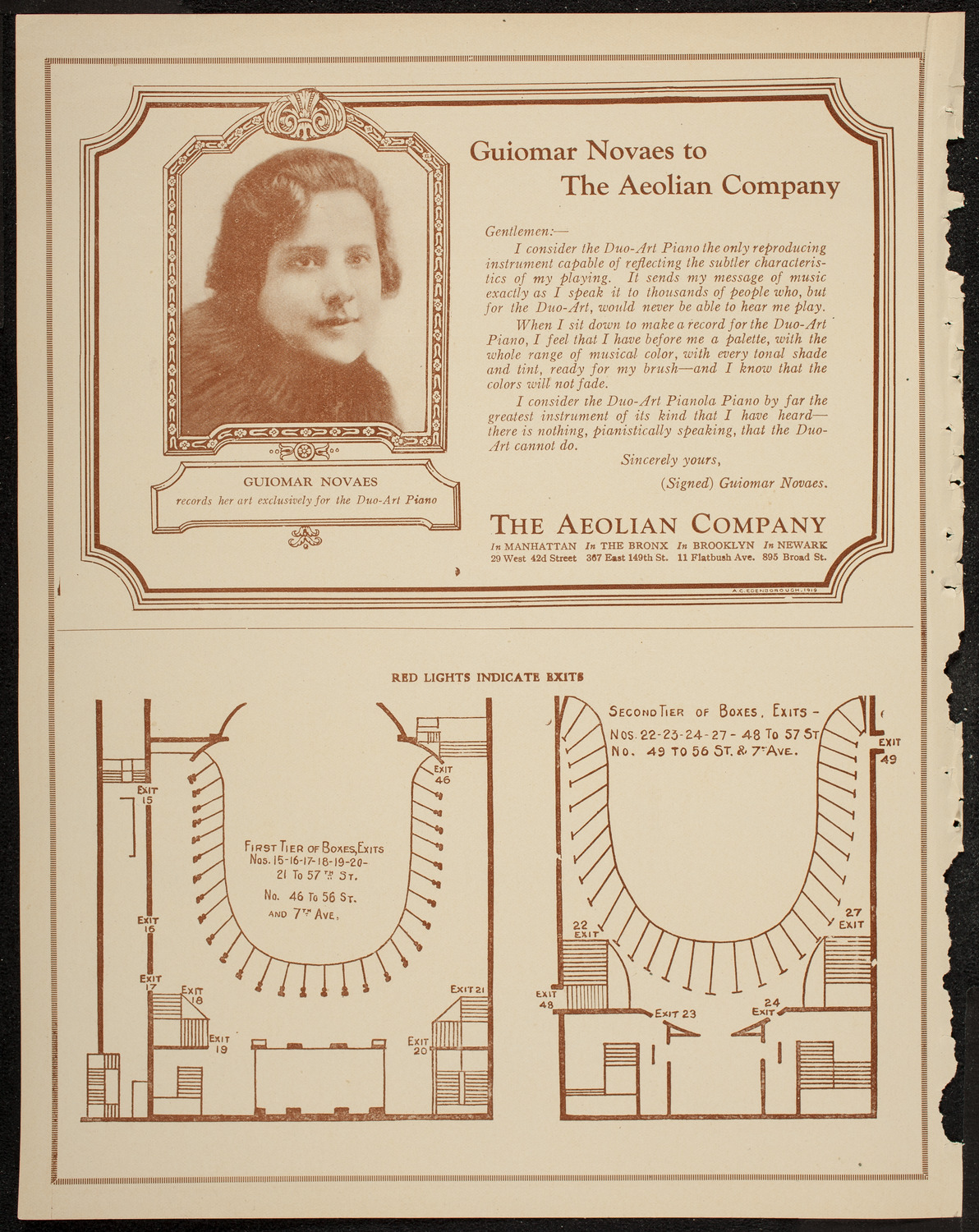 New York Philharmonic, January 22, 1920, program page 10