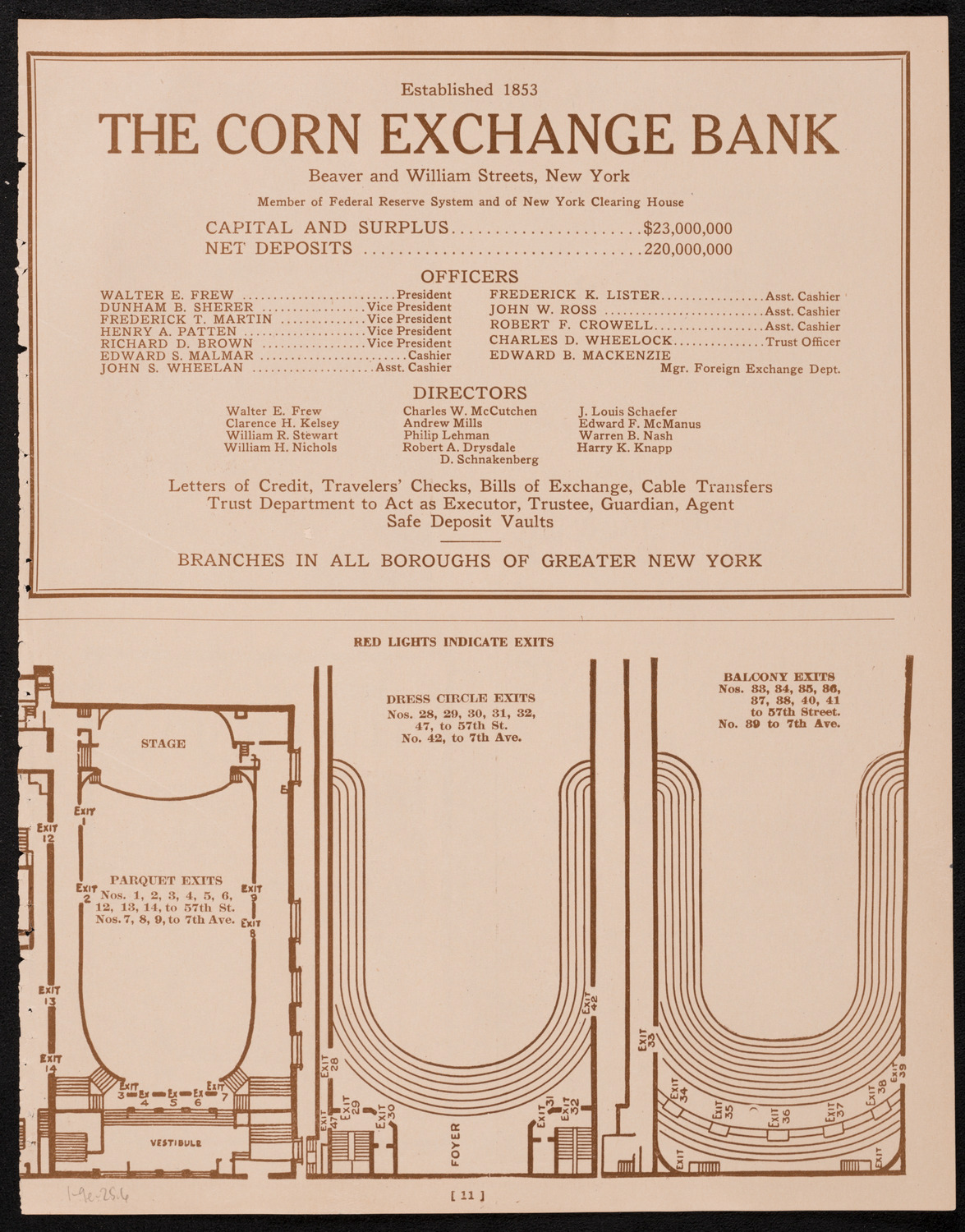 New York Symphony Orchestra, January 9, 1925, program page 11