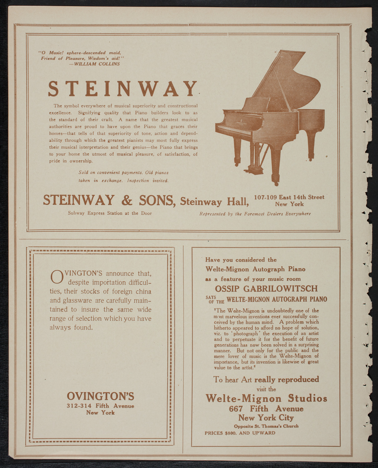 New York Philharmonic, January 19, 1918, program page 4