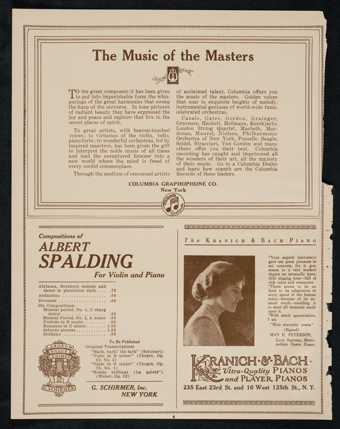 Universal Negro Improvement Association Meeting and Concert, March 27, 1923, program page 6