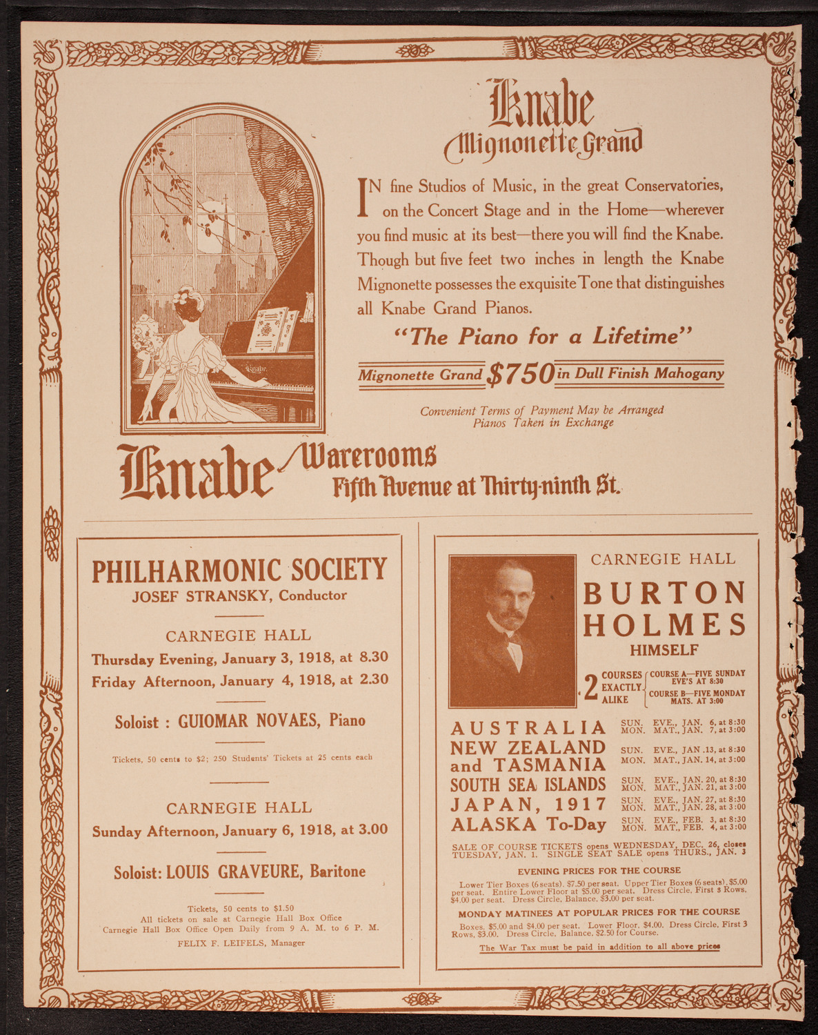 Pupils of Isadora Duncan with The Little Symphony, December 28, 1917, program page 12