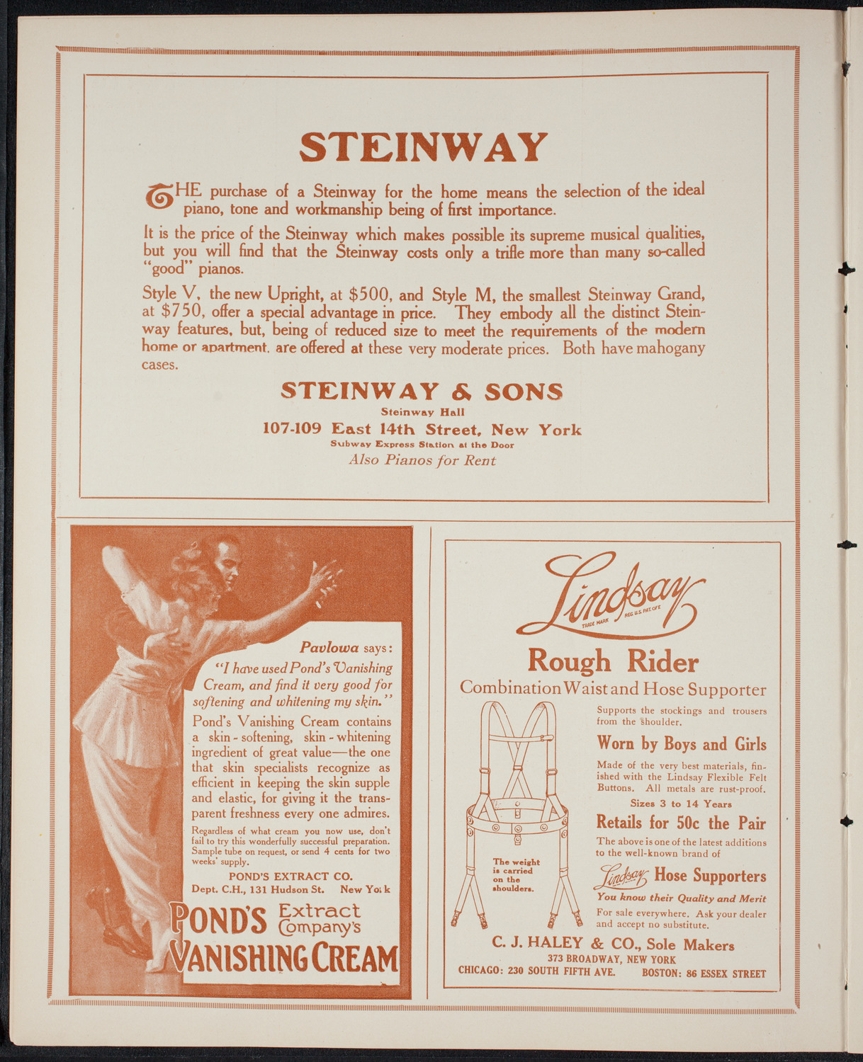 Oratorio Society of New York, March 24, 1915, program page 4