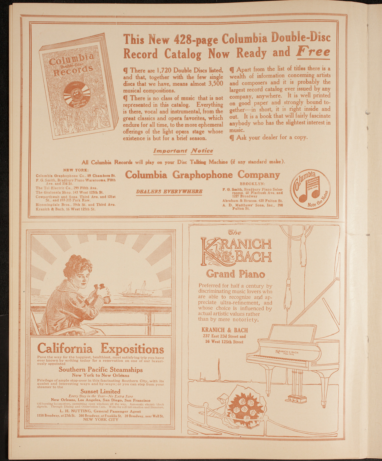 New York Philharmonic, January 15, 1915, program page 6