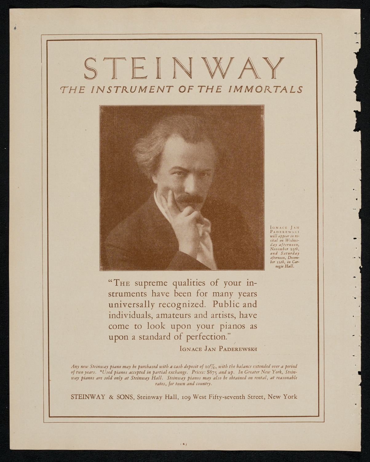 Philadelphia Orchestra, November 17, 1925, program page 4