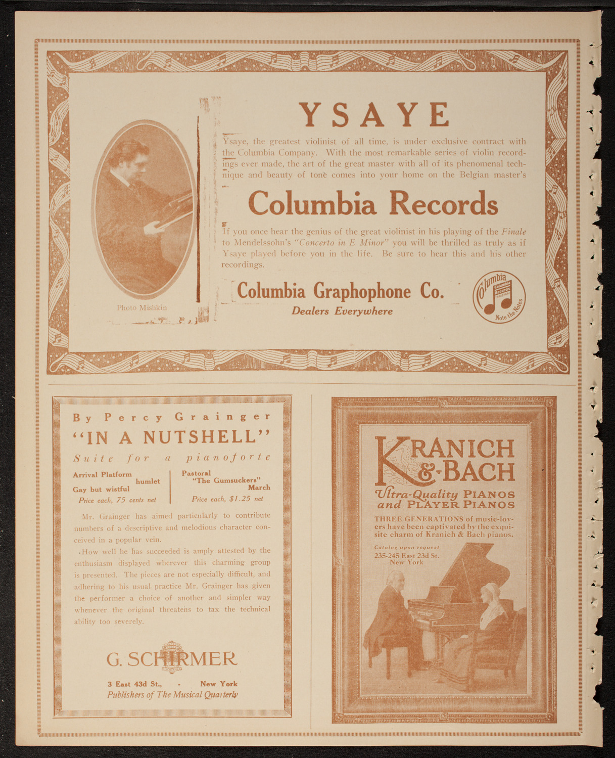 New York Philharmonic, March 1, 1917, program page 6