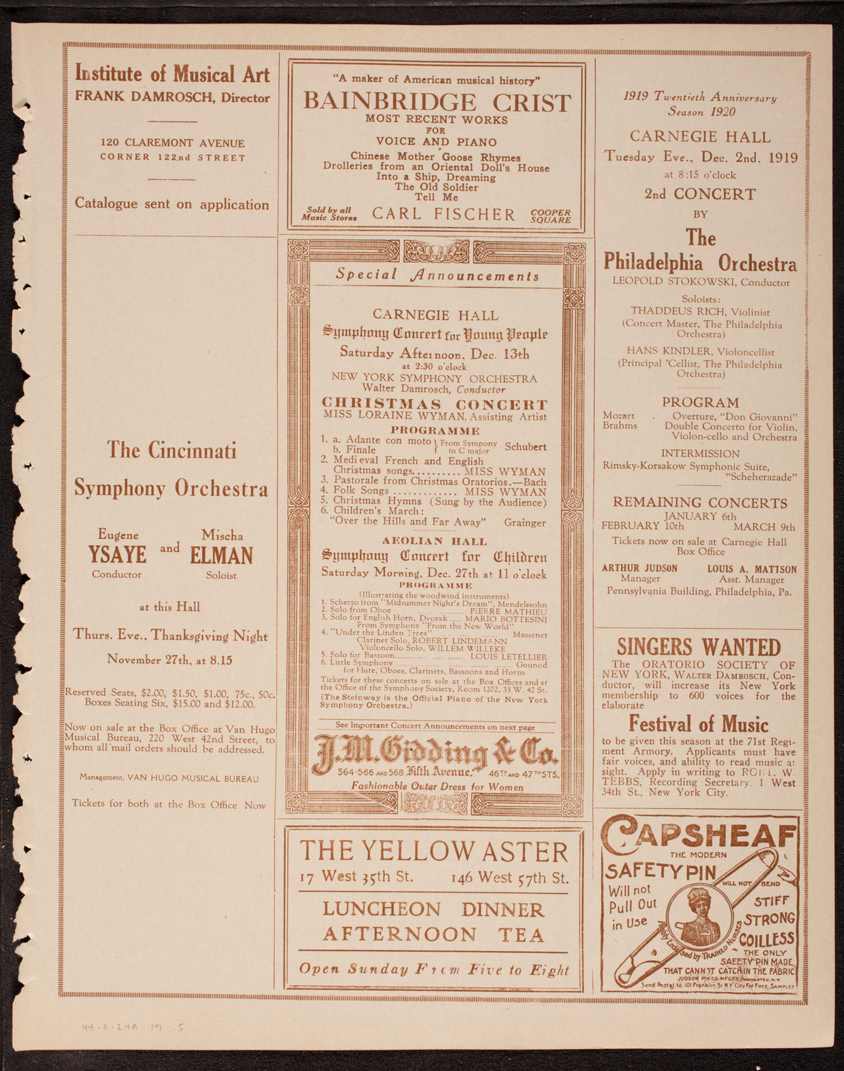 Newman Traveltalks: Occupied Germany, November 24, 1919, program page 9