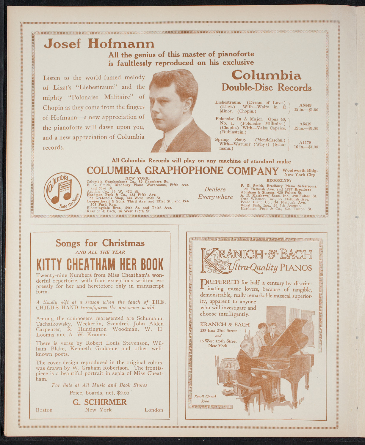 New York Philharmonic, December 16, 1915, program page 6