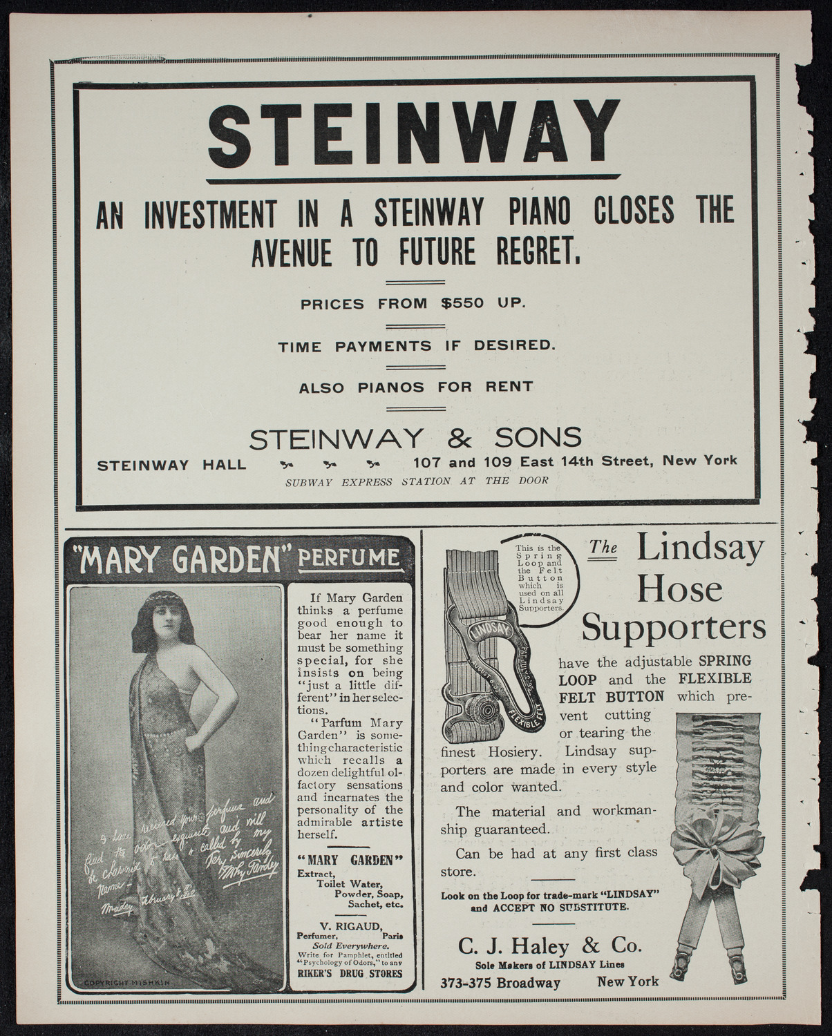 New York Philharmonic, February 19, 1911, program page 4